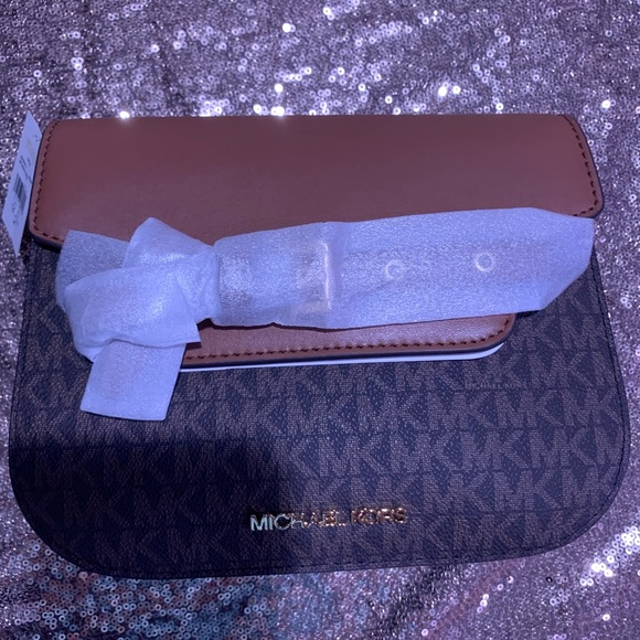 Michael Kors Tan and Brown Crossbody - Picture 1 of 6